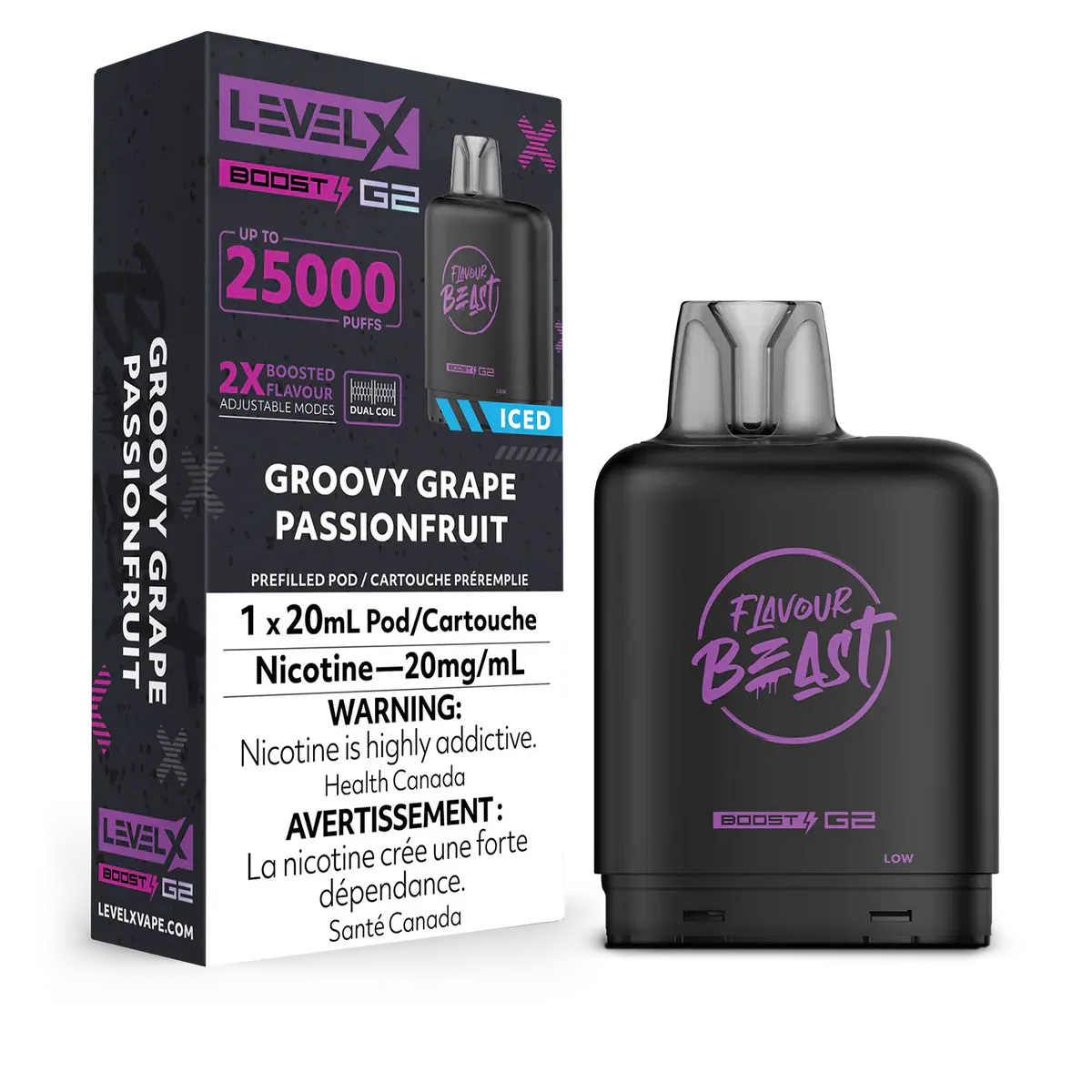 Level X 50,000 Puffs Flavour Beast Pods (20mg Nicotine)