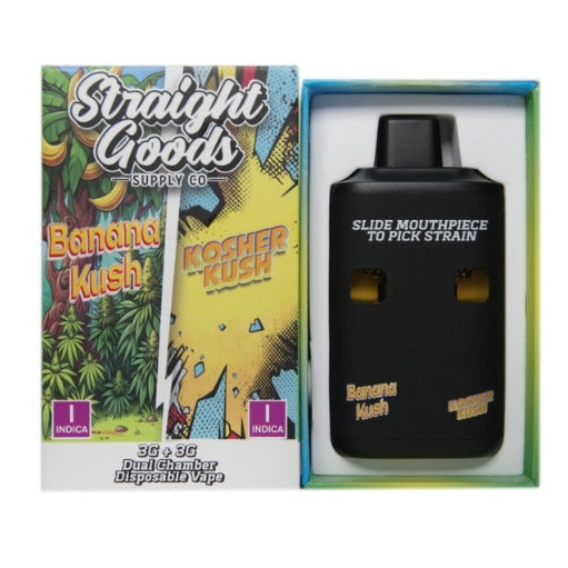 Straight Goods Dual Chamber Vape - (3 Grams + 3 Grams) 8 Varients