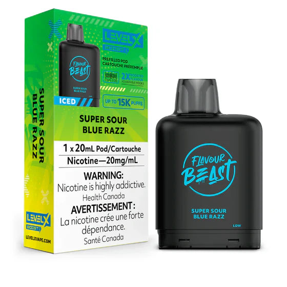 Level X 25 000 Puffs Flavour Beast Pods (20mg Nicotine)