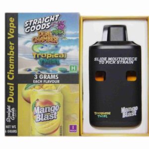 Straight Goods Dual Chamber Vape - (3 Grams + 3 Grams) 8 Varients
