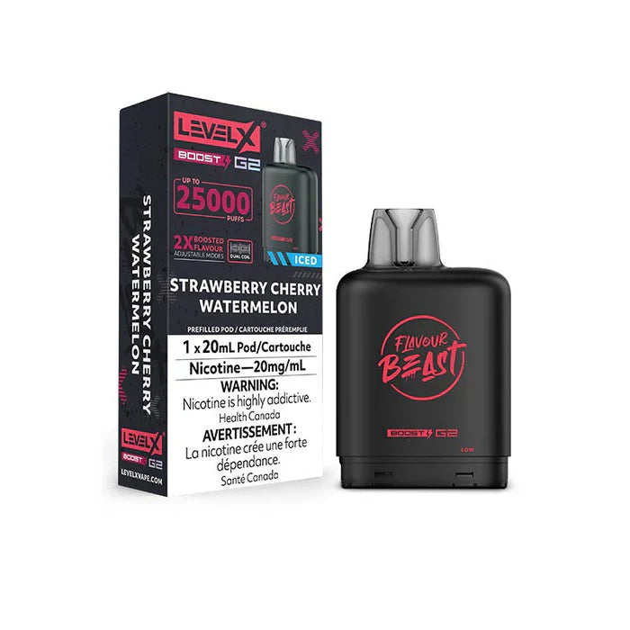 Level X 25 000 Puffs Flavour Beast Pods (20mg Nicotine)