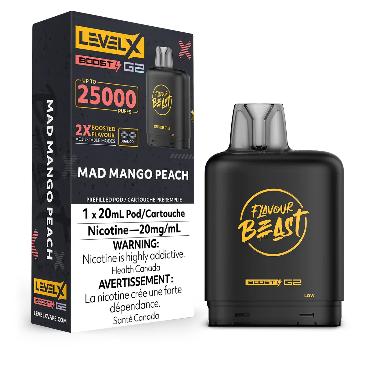 Level X 50,000 Puffs Flavour Beast Pods (20mg Nicotine)