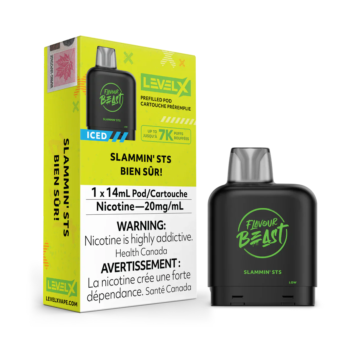 Level X 25 000 Puffs Flavour Beast Pods (20mg Nicotine)