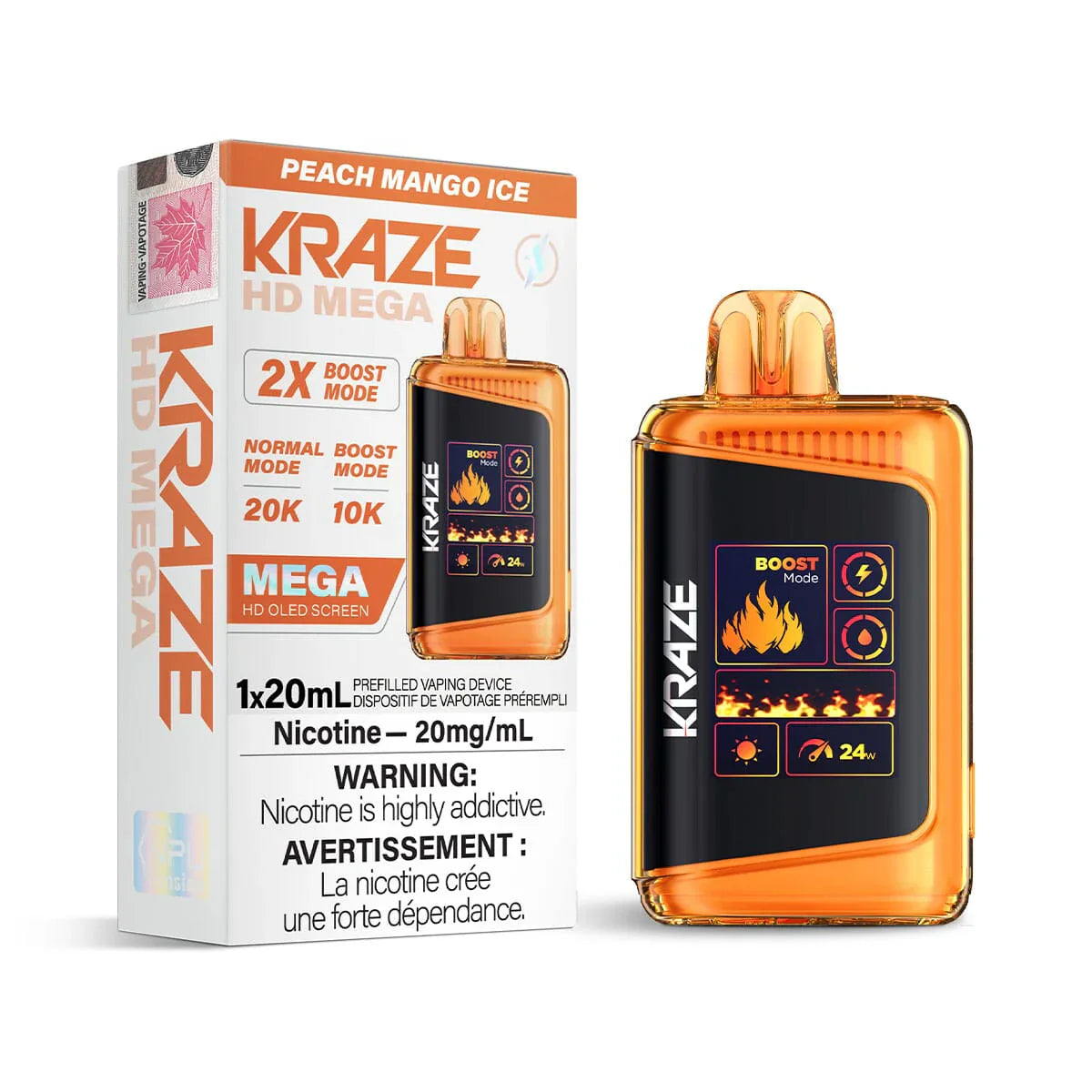 Kraze HD Mega 20k Puffs