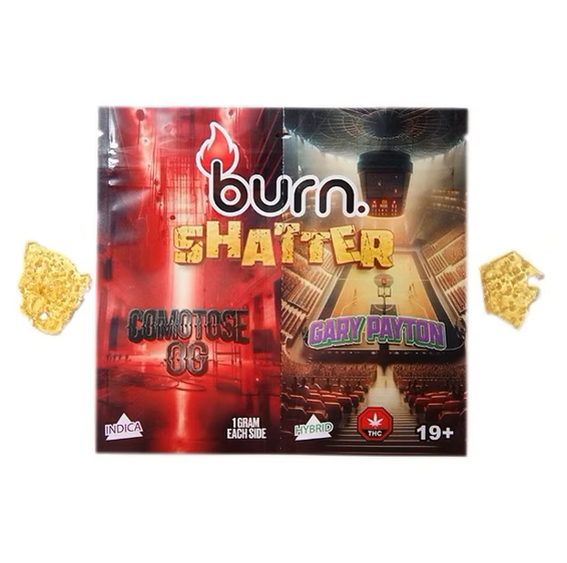 Burn Shatter 2 Grams, 2 Flavours – Comotose + Gary Payton (1G + 1G)
