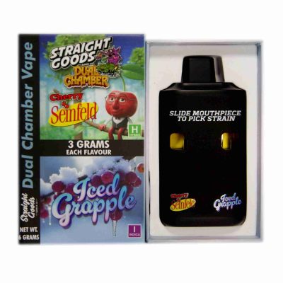 Straight Goods Dual Chamber Vape - (3 Grams + 3 Grams) 8 Varients
