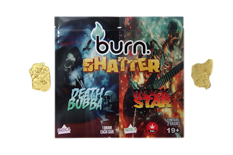 Burn Shatter 2 Grams, 2 Flavours – Death Bubba + Rockstar (1G + 1G)