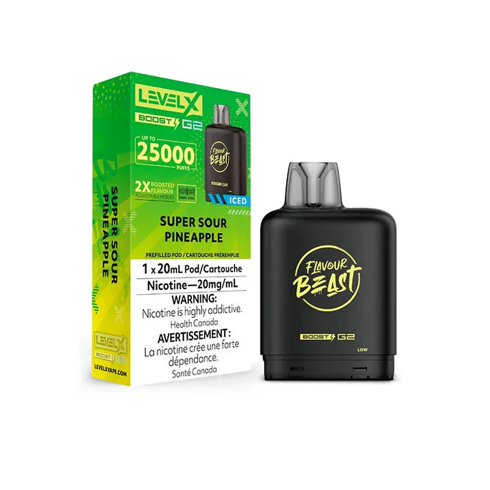 Level X 25 000 Puffs Flavour Beast Pods (20mg Nicotine)