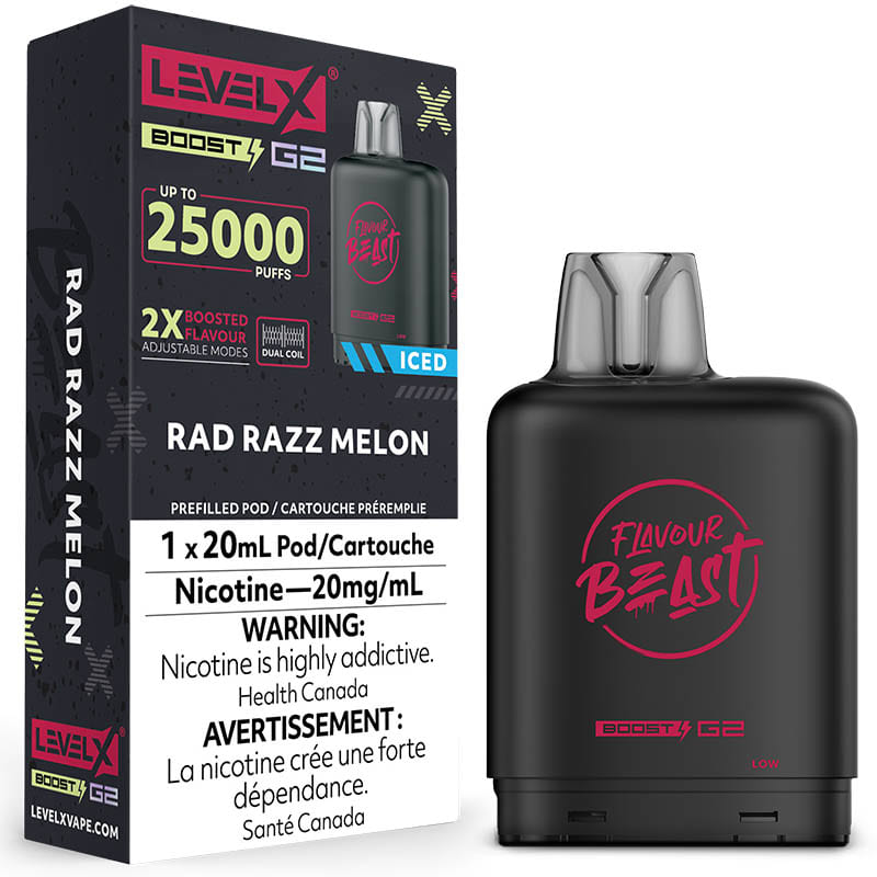 Level X 25 000 Puffs Flavour Beast Pods (20mg Nicotine)