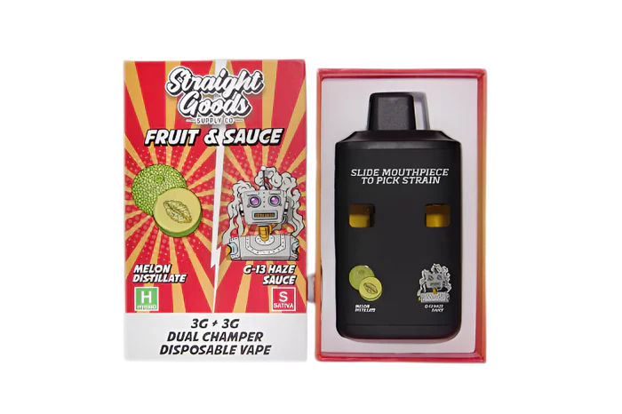 Straight Goods Dual Chamber Vape - (3 Grams + 3 Grams) 8 Varients