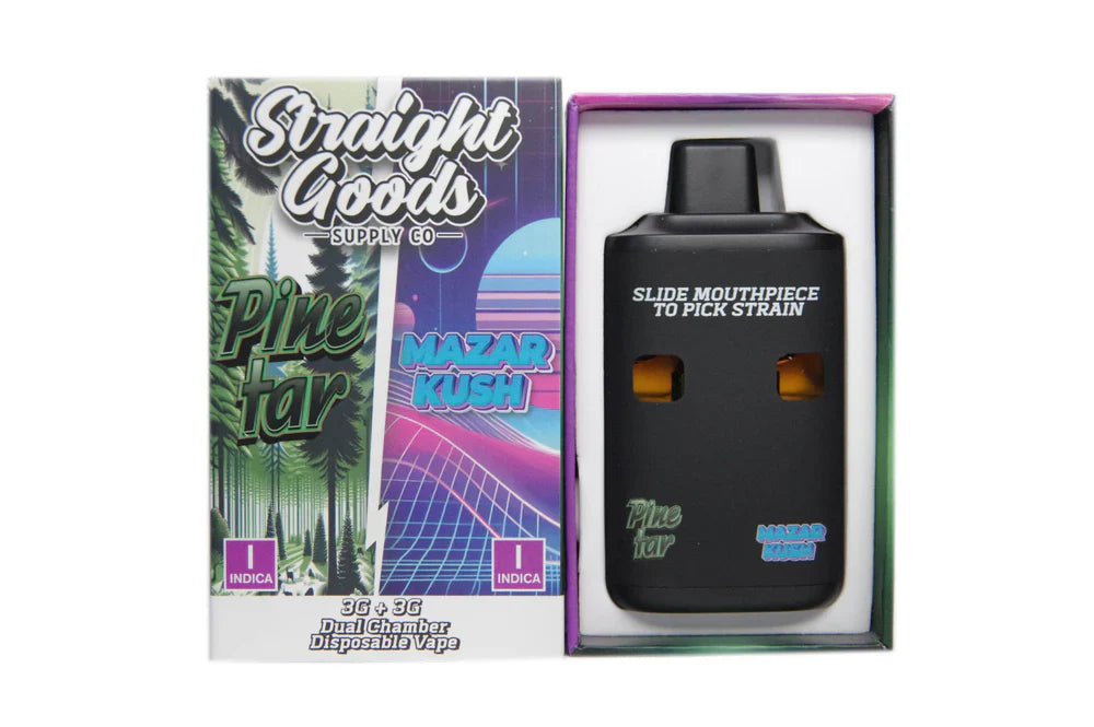 Straight Goods Dual Chamber Vape - (3 Grams + 3 Grams) 8 Varients