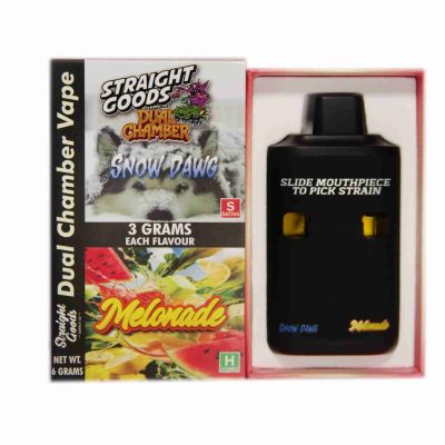 Straight Goods Dual Chamber Vape - (3 Grams + 3 Grams) 8 Varients